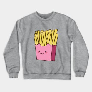 Cat French Fries Crewneck Sweatshirt